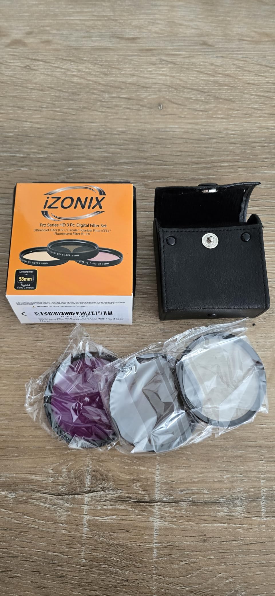 58MM Lens Filter Kit Bundle Pro - CPL, UV, FL-D Filters Universal for Camera Lens With Travel Case customer photo 1