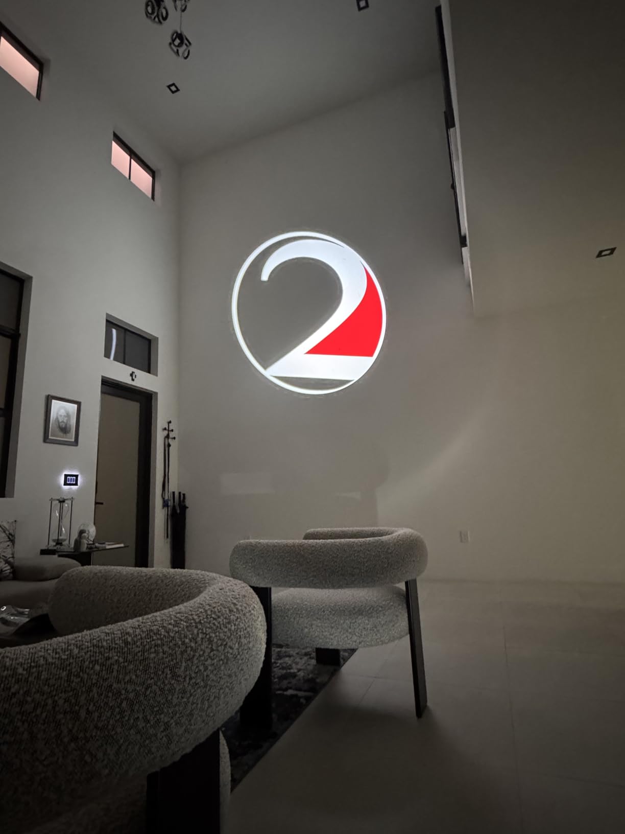 Logo Projector Lights Custom GOBO projectors for Store Business or wall Outdoor Waterproof ip67 HD led for Shop Advertising and Wedding customer photo 1