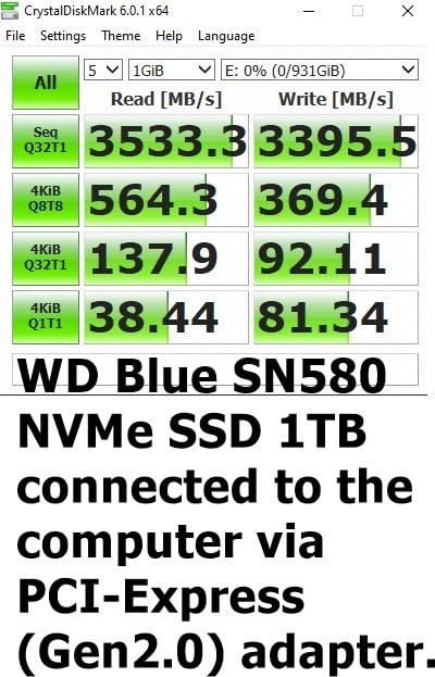Western Digital 2TB WD Blue SN580 NVMe Internal Solid State Drive SSD - Gen4 x4 PCIe 16Gb/s, Up to 4,150 MB/s customer photo 1