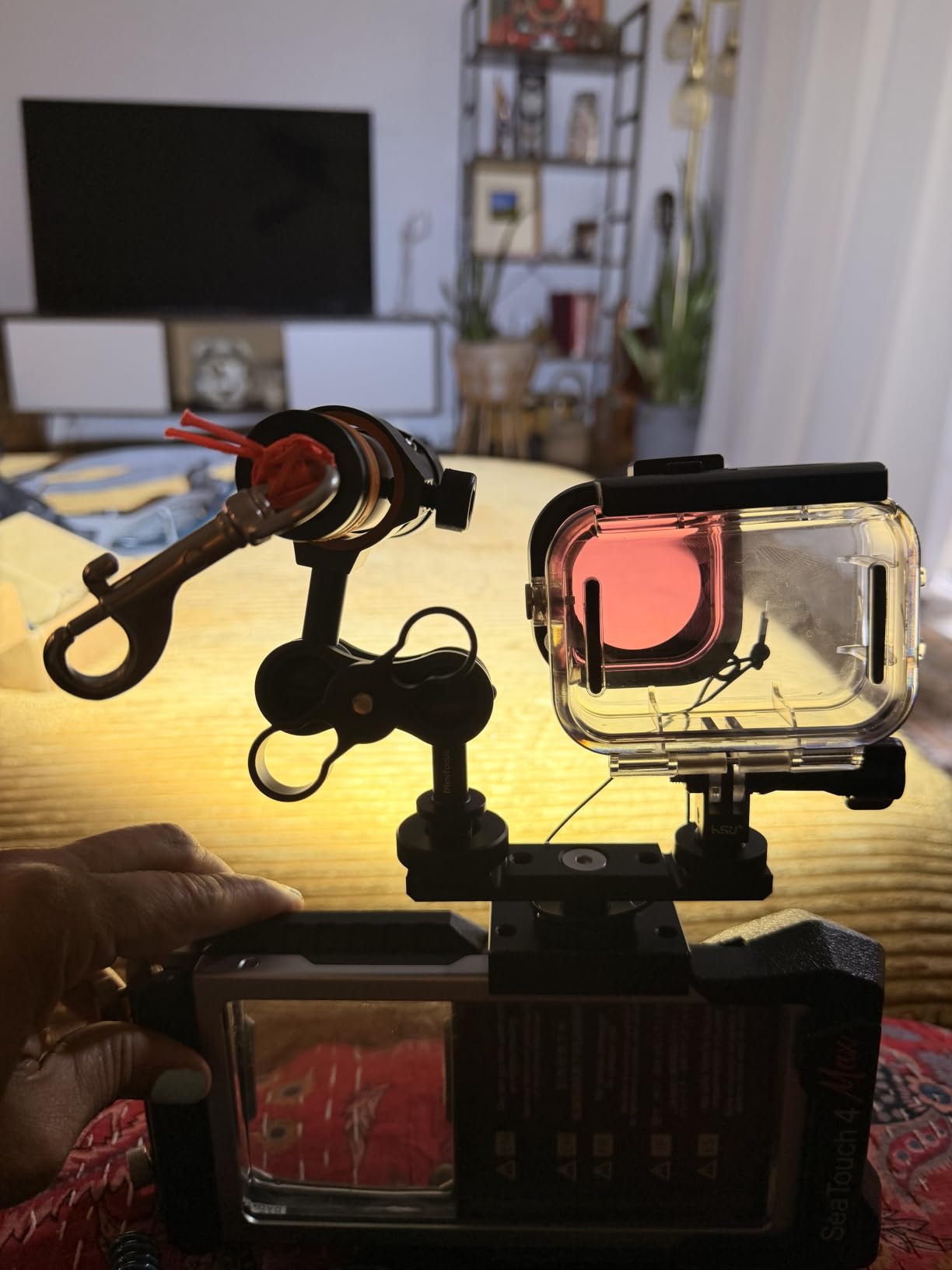 ORCATORCH D710V MK2 2300 Lumens Upgraded Underwater Video Light, White Red Violet Tri-Color, 120-Degree Wide Beam Scuba Flashlight for Dive Photography Fill Light and Fluorescent Night Diving customer photo 1