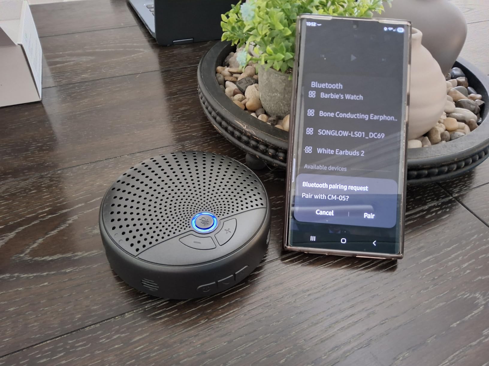 Conference Speaker and Microphone, 10 AI Mics 360° Voice Pick Up & Noise Reduction, USB Speakerphone for 10-15 People Conference Room, Compatible with Multi-Leading Platforms, Zoom, MS Team customer photo 1