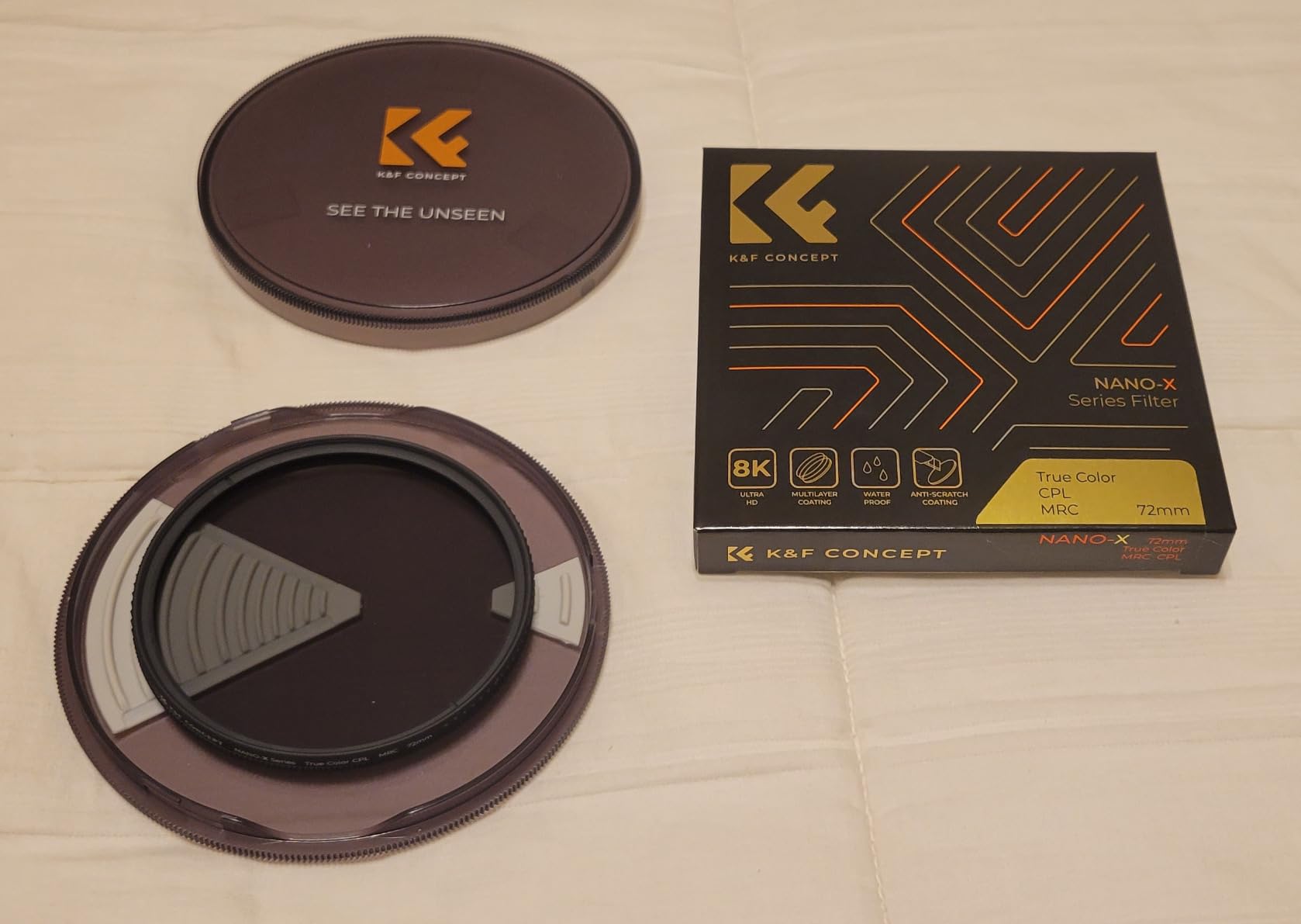 K&F CONCEPT 77mm True Color Circular Polarizing Filter 28 Multi-Coated CPL | Ultra Slim Optical Glass Waterproof Scratch Resistant Circular Polarizer Camera Lens Filter (Nano-X Series) FC702 customer photo 2