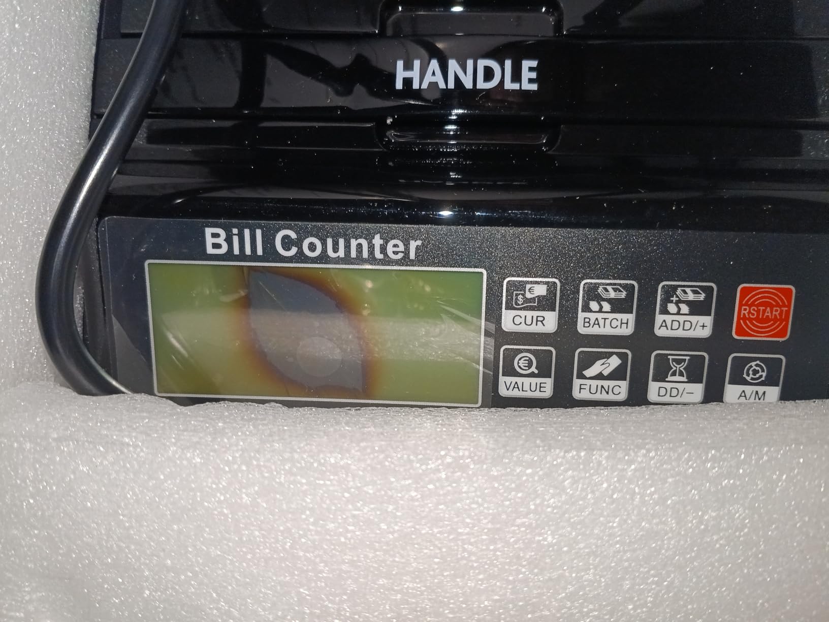 LOLARAN AL1000 Money Counter Machine with Value Counting for USD & EUR, UV/MG/MT/IR/DD/HLF Counterfeit Detection, LCD Display, Count/ADD/Batch/AUTO/Manual Modes, 1,300 Notes/Min customer photo 1