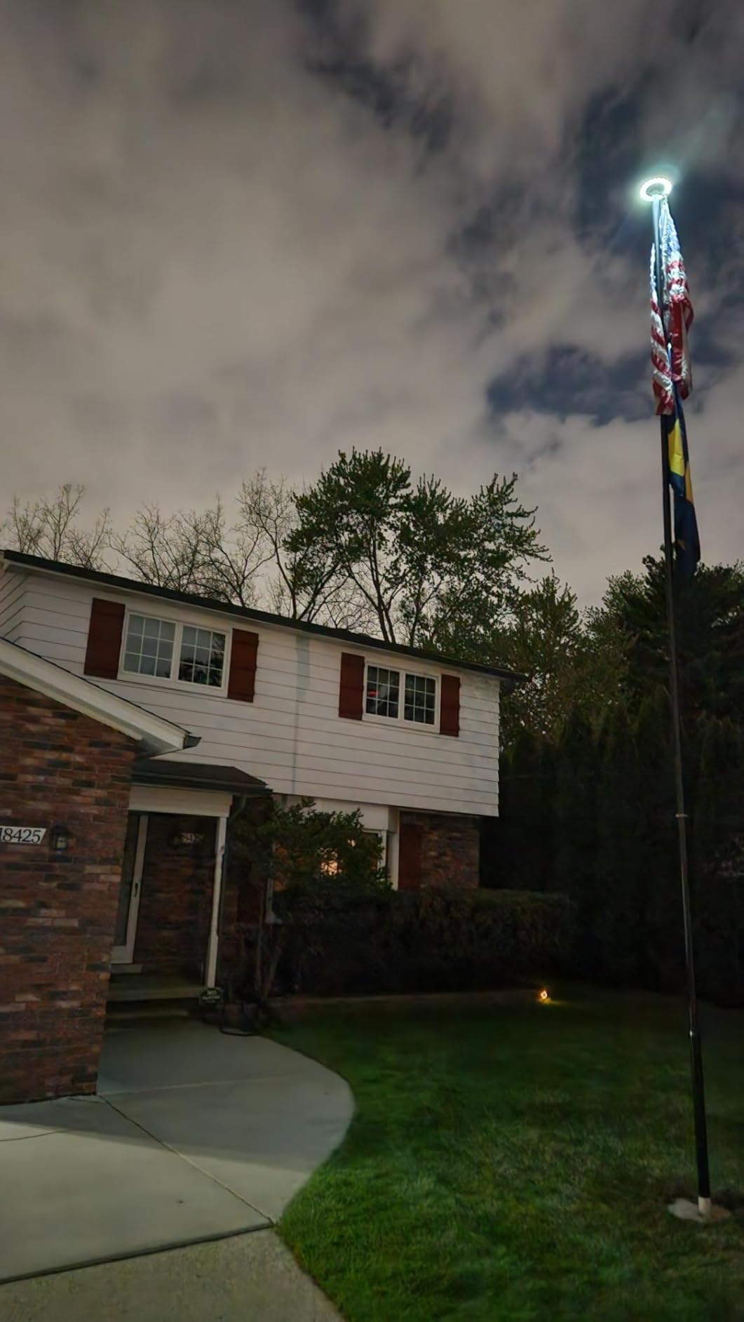 Heavy Duty 25 FT Flag Pole 100MPH Wind Test for Outside House customer photo 1