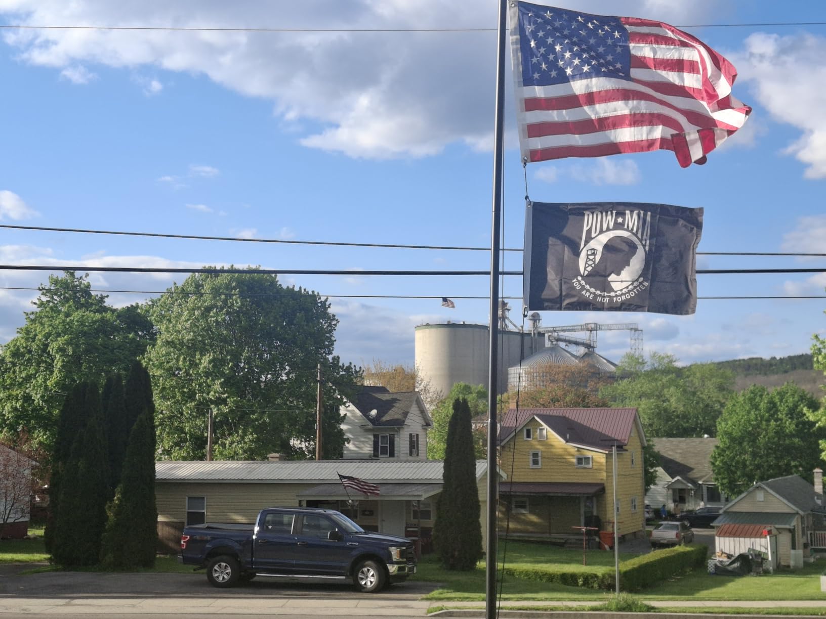 Heavy Duty 25 FT Flag Pole 100MPH Wind Test for Outside House customer photo 2