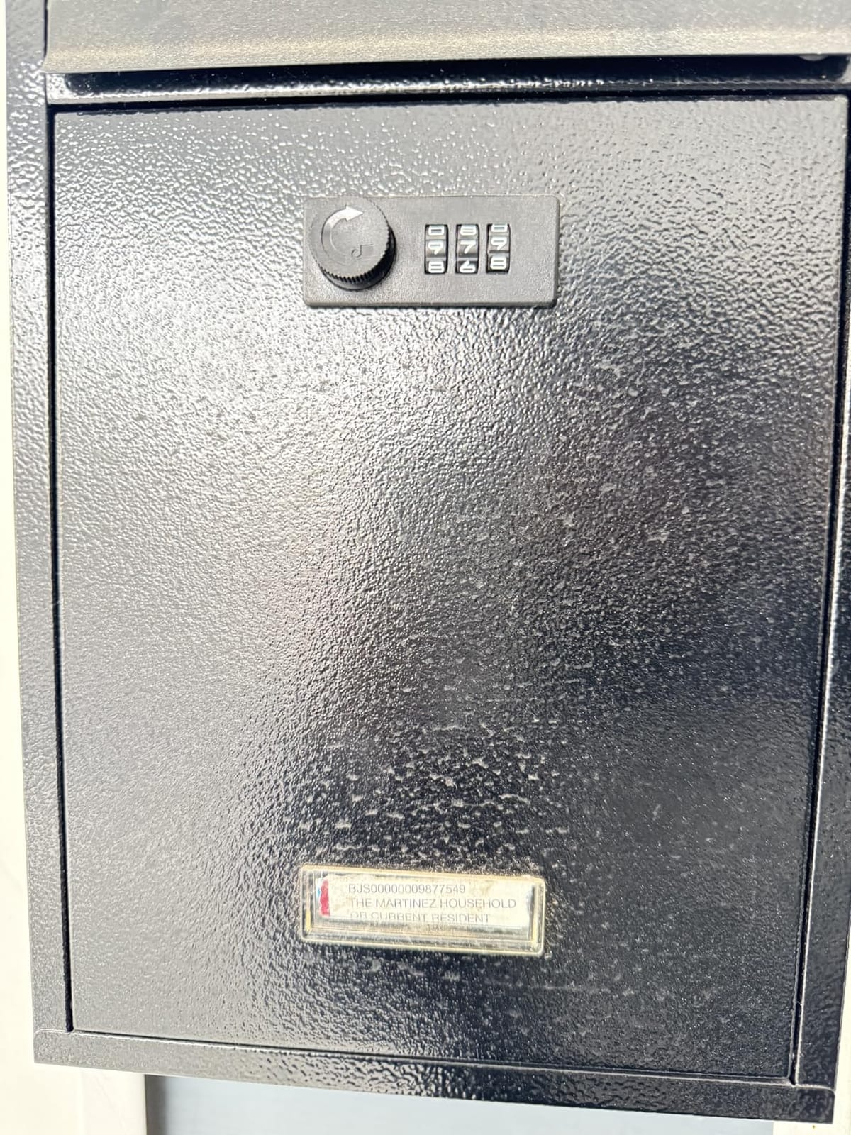 KYODOLED Mailbox for Outside, Wall Mount Mail Drop Box, Black | Large Capacity, Fits Letters, Magazines & Documents, Powder-Coated Steel, Weather Resistant, Home, Apartment & Office Use customer photo 1