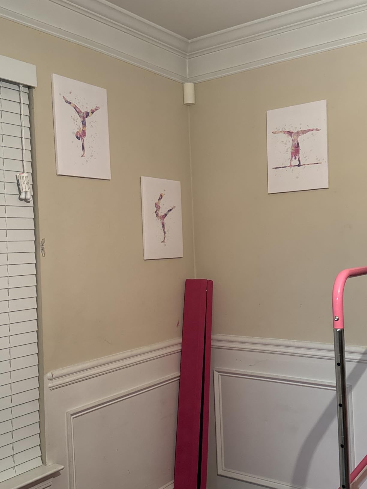 CHDITB Wall Art for Home Gym, Set of 4 Watercolor Workout Posters (12x16 Inches), Bodybuilding Art Prints, Exercise Room Decor customer photo 1