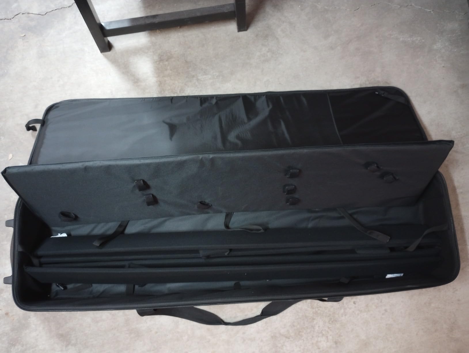 MagicLine Rolling Case for Three C Stands with Removable Base 56.3x15.7x8.7 inch/143x40x22 cm, Studio Trolley Case, Carrying Bag with Wheels for C stands, Light Stands and Tripods customer photo 1