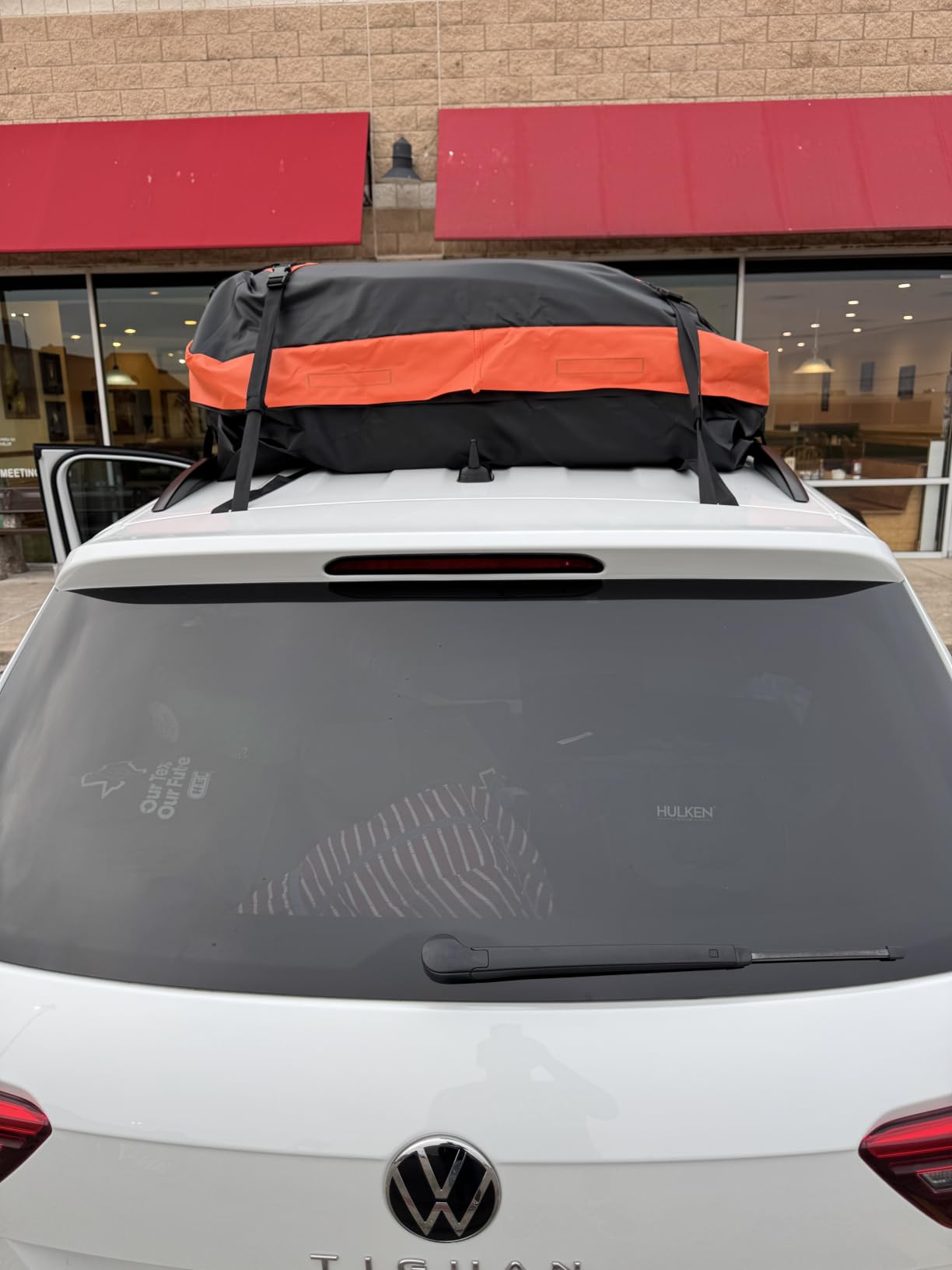 Asinking Car Rooftop Cargo Carrier Bag 21 Cubic feet Waterproof Car Roof Top Bag for All Cars with/Without Rack customer photo 1