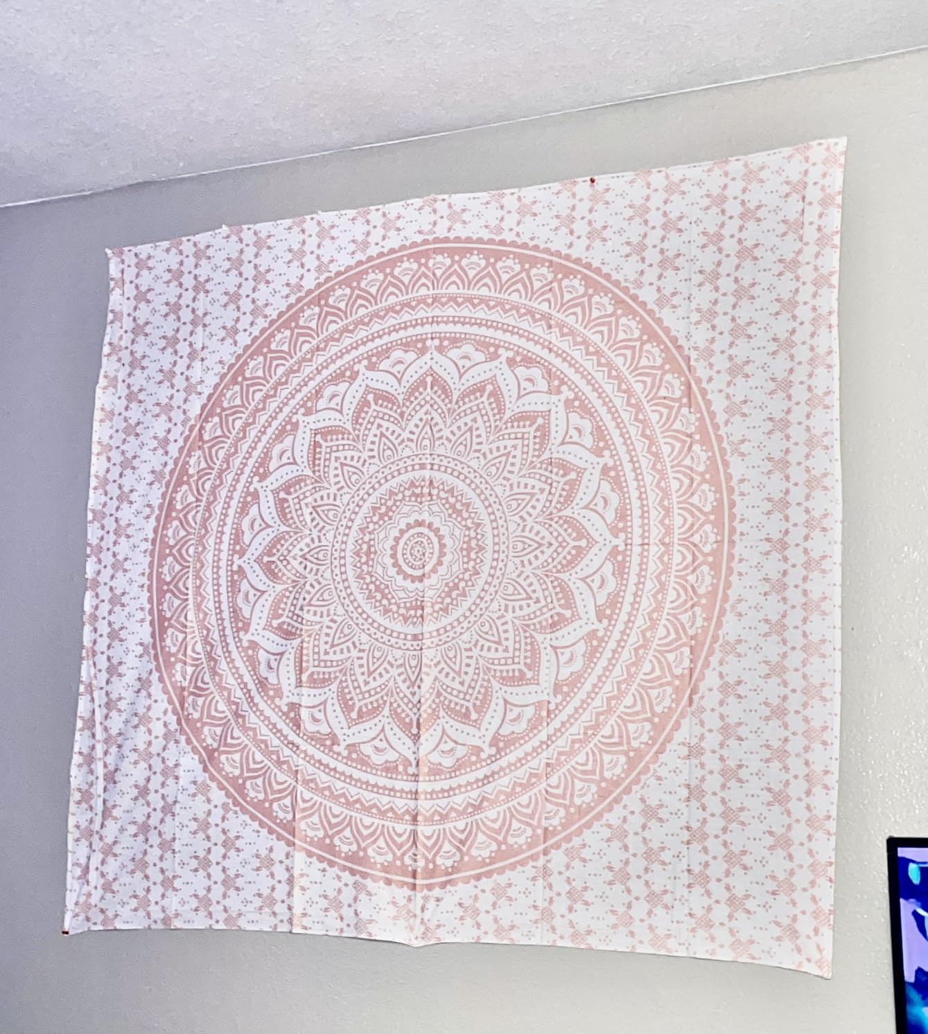 Popular Handicrafts Tapestry Wall Hanging Hippie Ombre Mandala Bohemian Hippy Intricate Indian Tapestries Bedspread Tarquoise customer photo 1