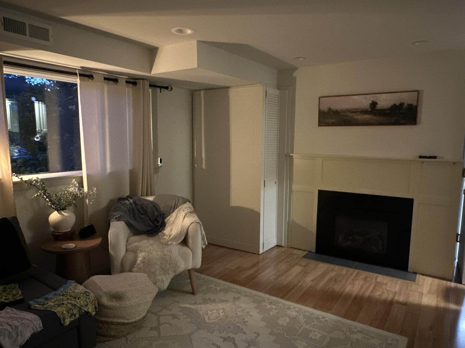 Framed Canvas Wall Art for Bedroom - Long Horizontal 13.5x40