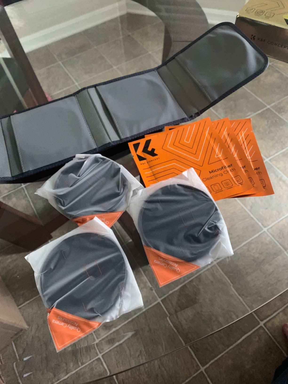K&F Concept 82mm ND8 ND64 ND1000 ND Lens Filters Kit - Optical Glass, 24 Multi-Coated, Waterproof Filters Set with Pouch (Nano-D Series) customer photo 2