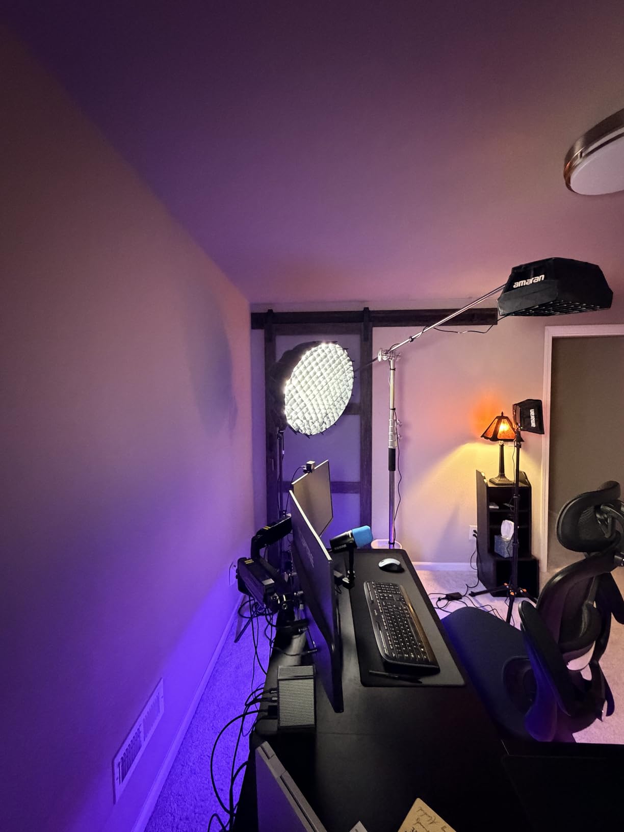 Heavy Duty C Stand 10.8ft/330cm 100% Stainless Steel C-Stand with Boom Arm | with Carry Bag/Sand Bag/Crip MAX Loading 44LB/20KG Adjustable Stable for Photography Studio Video Monolight Softbox Shooting customer photo 2