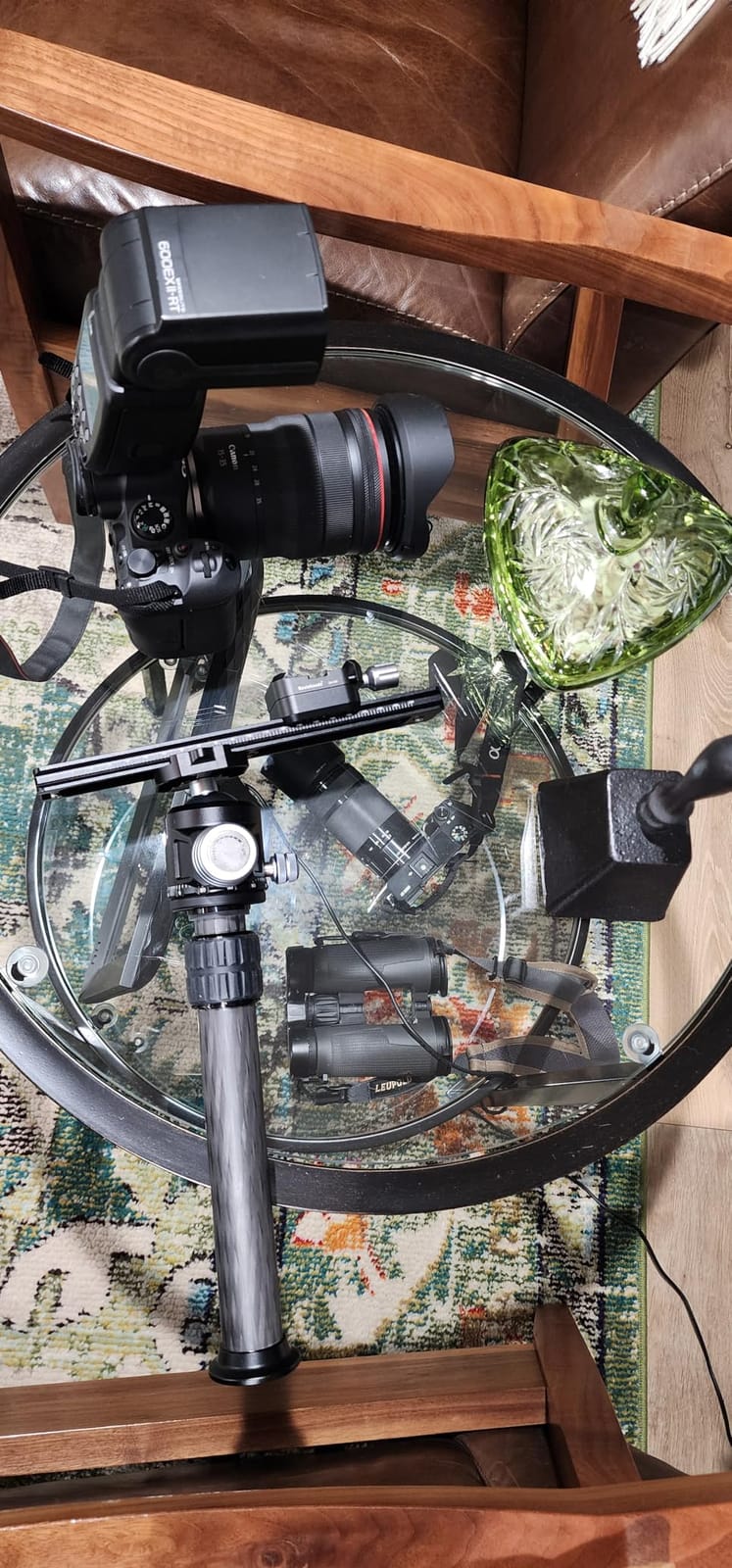 81'' Carbon Fiber Tripod for Camera WEYLLAN Heavy Duty Tripod Camera, 10-Layer Carbon Fiber Tube, 32.5mm Professional Tripod Leg with DSLR Ball Head for Camcorder Telephoto Lens, Max Load 20kg customer photo 2