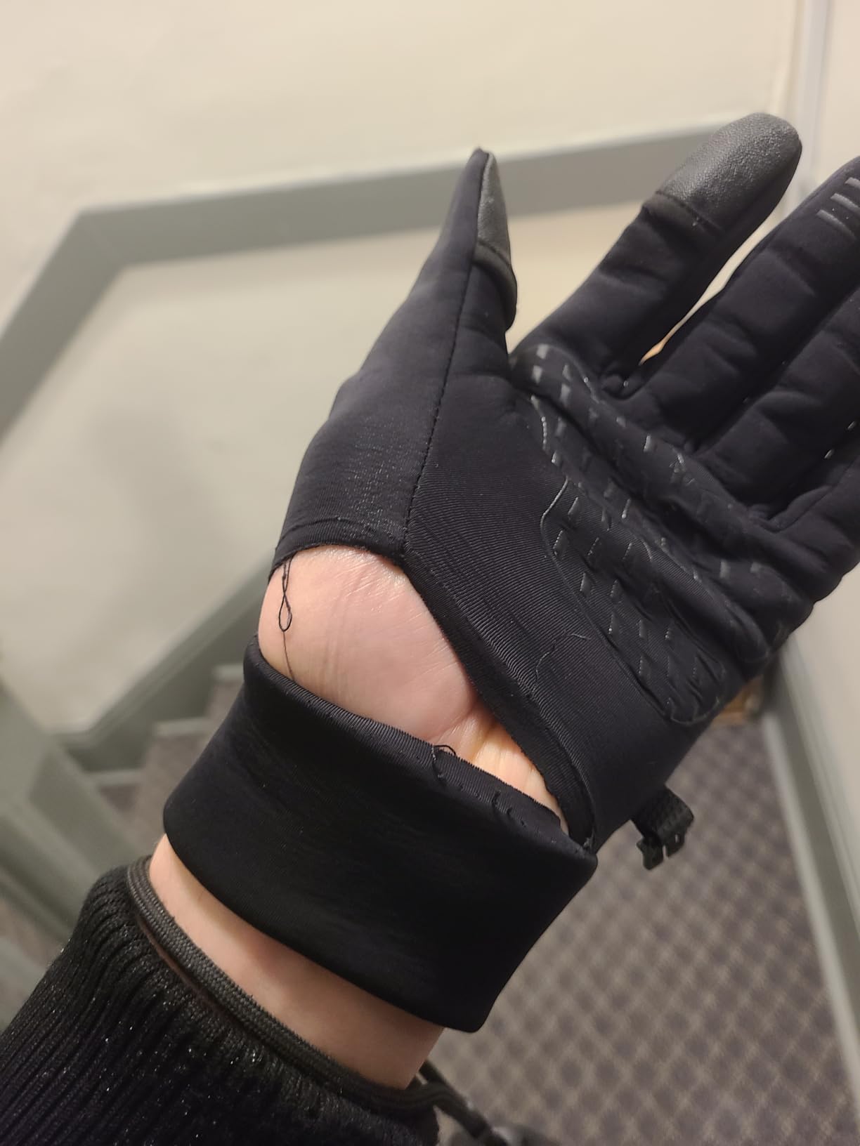 Winter Fingerless Gloves for Men Women Touch Screen, Cold Weather Thermal Sport Gloves for Fishing Running Cycling Driving Hiking, Warm Windproof Work Gloves customer photo 2