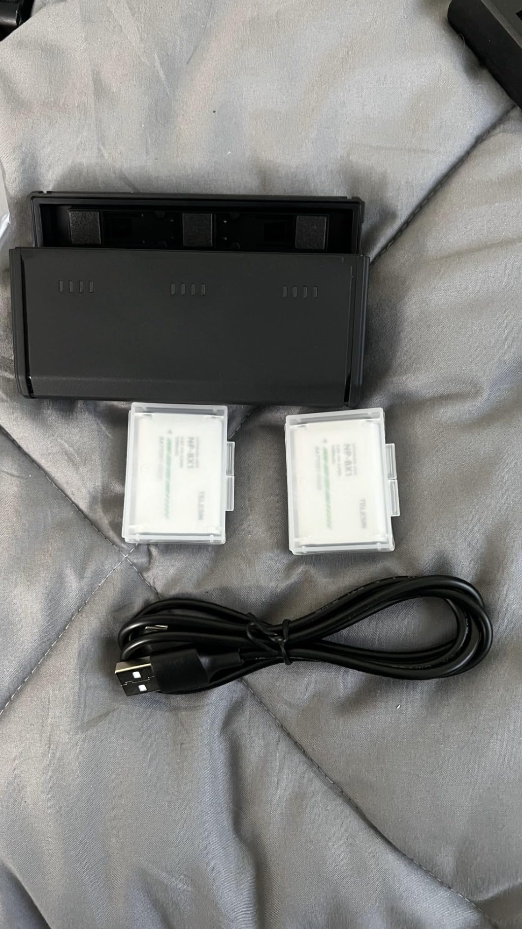 TELESIN 2 Pack NP-BX1 Battery and 3-Channel Battery Charger for Sony Camera - Fit for Sony NP-BX1/M8, ZV-1, ZV-1 II, Cyber-Shot DSC-RX100 (II/III/IV/V/VA/VI/VII) customer photo 2