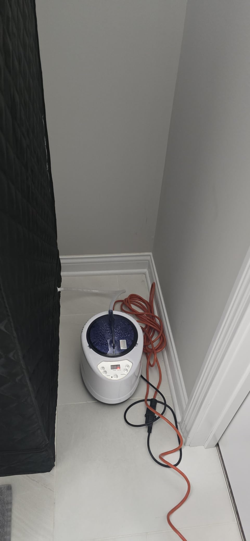 X-Vcak Upgraded Portable Sauna for Home, Relaxation, Steam Sauna for Home with Steamer, Remote Control, Folding Chair, 9 Levels customer photo 1