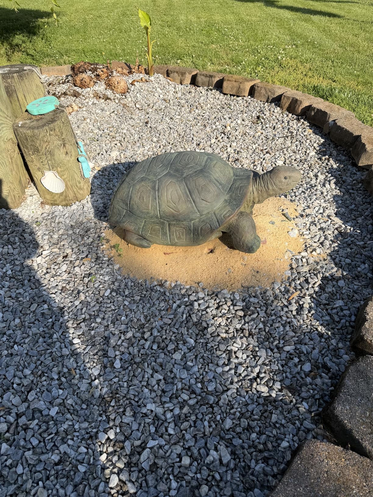 SKYFIRE Large Turtle Statues for Garden - 29.5' x 15.7' x 11.8' Fiber Reinforced Concrete Figurines, Garden Sculptures & Statues for Outdoors, Lawn, Yard, Indoor - Tortoise Outdoor Decor customer photo 2