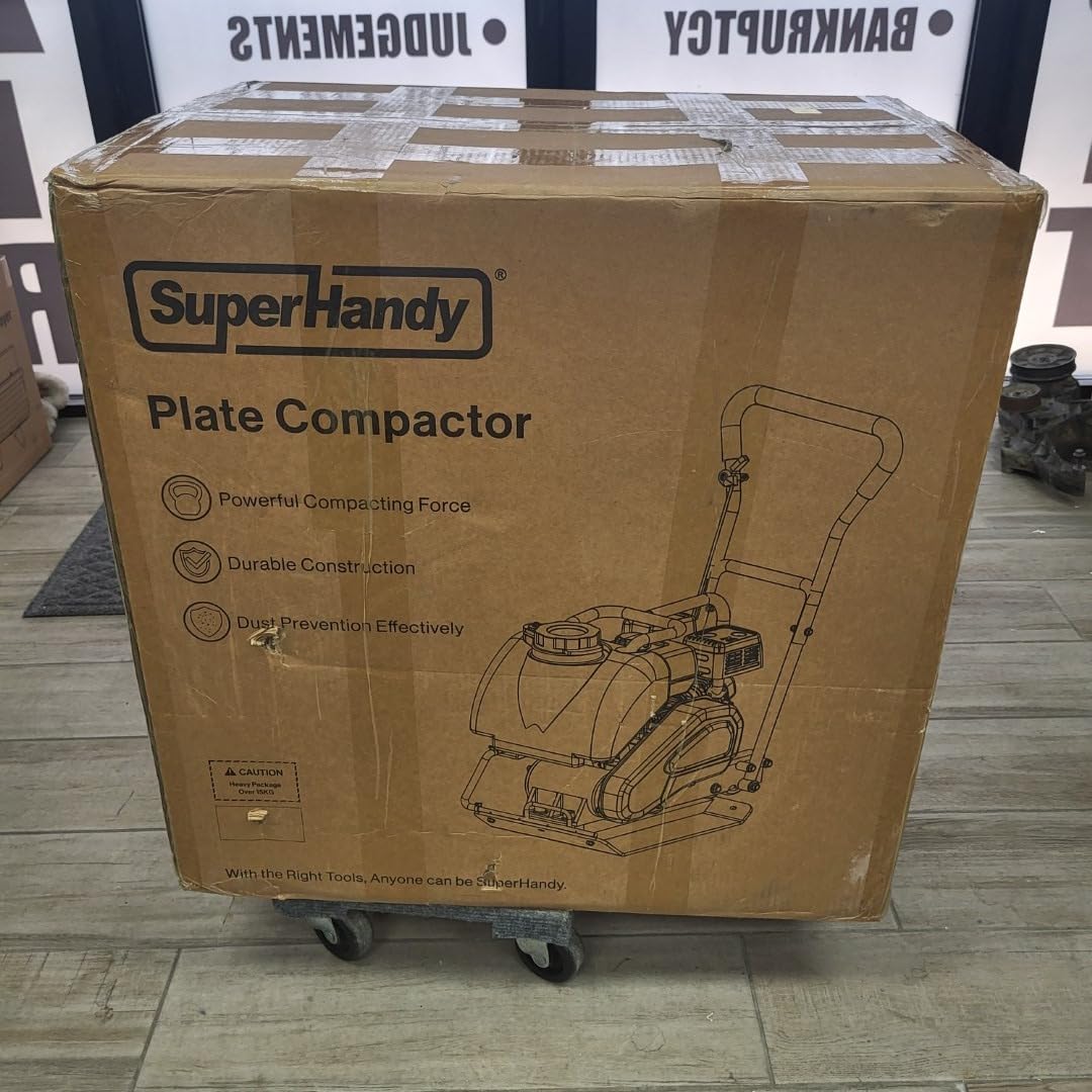 SuperHandy Plate Compactor with 7HP Gas Engine, 4200 lbs Force, 20 x 15 in. Steel Plate, Water Tank customer photo 2
