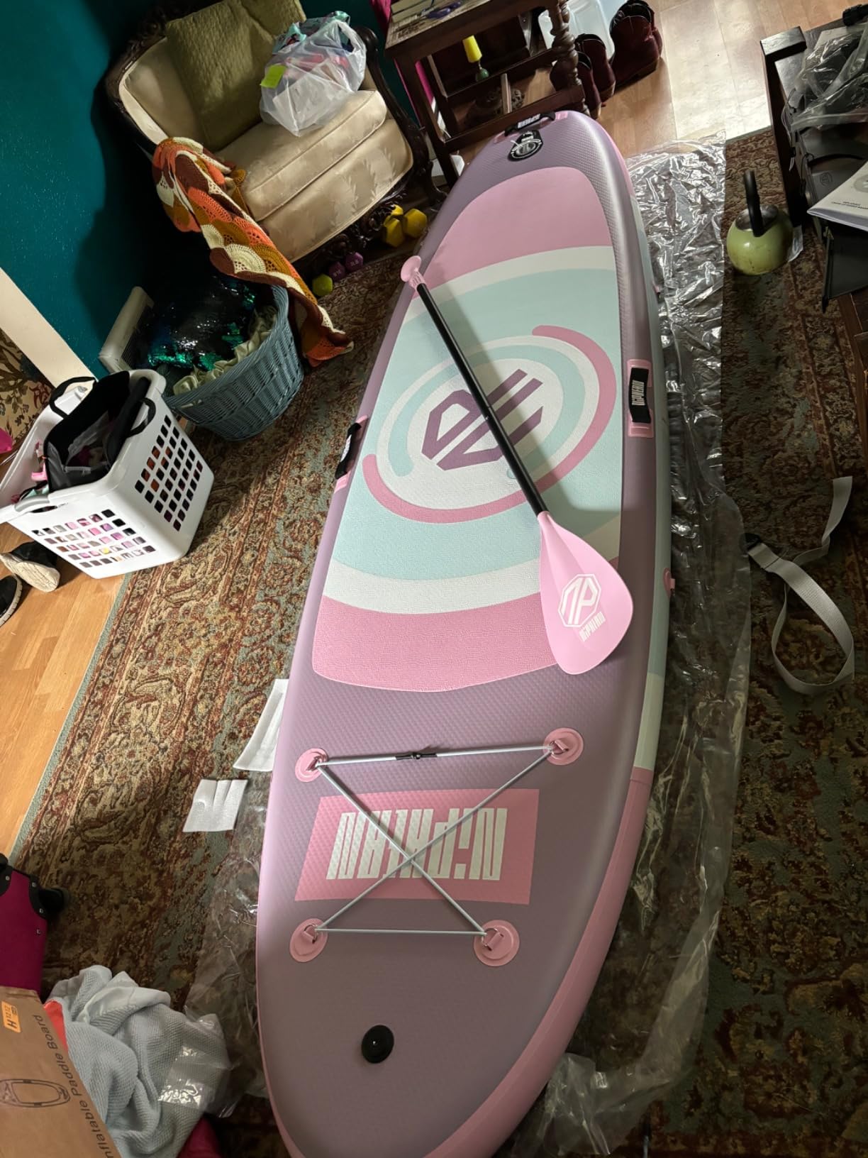 Niphean 10' Inflatable Paddle Board, Ultra-Light SUP for Beginners | Versatile Yoga Paddle Board with Durable SUP Accessories, 400lbs Capacity, Stand Up Paddle Boards for Adults & Youth customer photo 1