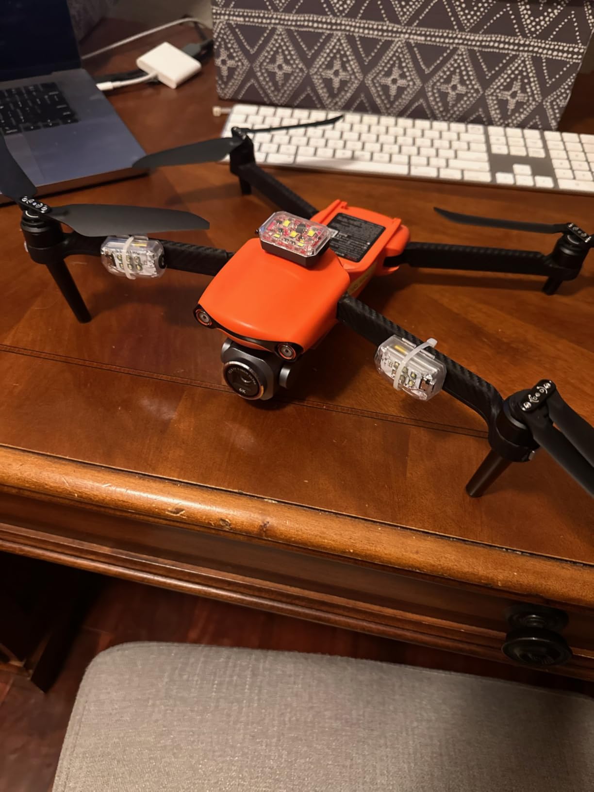 STARTRC Drone Strobe Light, Rechargable Flash Led Lamplight for FAA DroneNight Flying, Fits for DJI Neo 2,Mini 5 Pro/ 4 Pro/3/4k, Avata 2,Air 3S and All RC Drones Accessory(2pc) customer photo 2