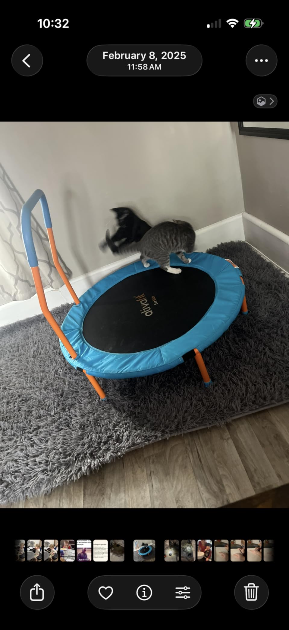 ATIVAFIT 36-Inch Toddler Trampoline with Foam Handle, Foldable Indoor Outdoor Mini Rebounder for Kids Ages 2-6 customer photo 2