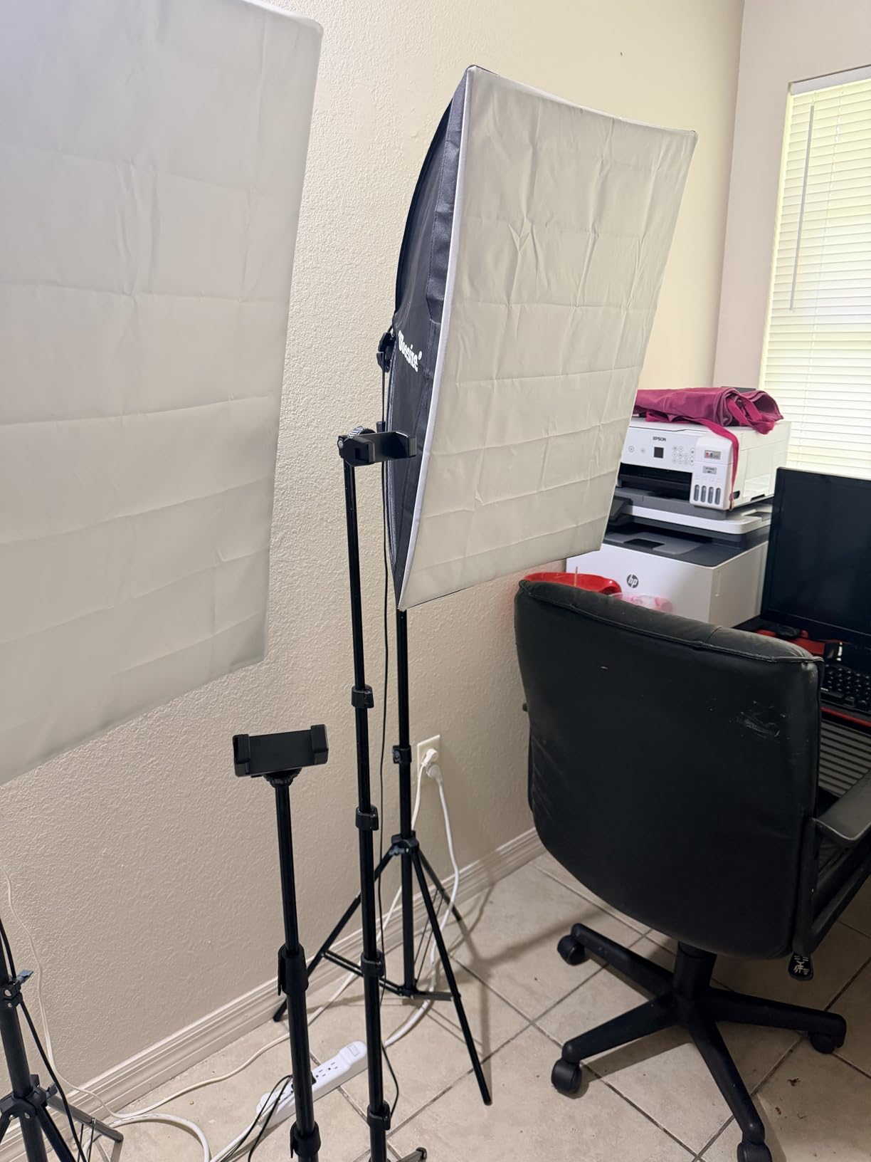 UBeesize 88'' Flexible Phone Tripod with 14.95'' Gooseneck, Remote and Phone Holder, Overhead Cell Phone Stand & Selfie Stick for Video Recording, Compatible with iPhone Android Phone, Camera Black customer photo 2