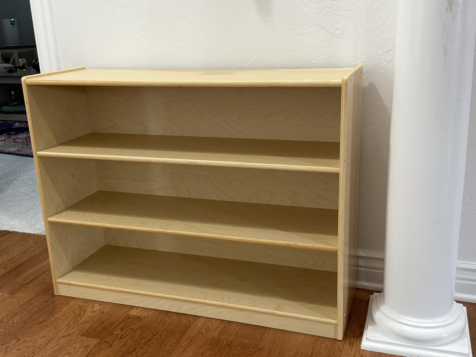 Kids Bookshelf and Toy Storage Shelf Wooden Montessori Shelf | 3-Tier Toy Shelf with 7 Cubbies Birch Montessori Furniture Classroom Bookcase for Kids Room, Playroom, Nursery, Preschool customer photo 2