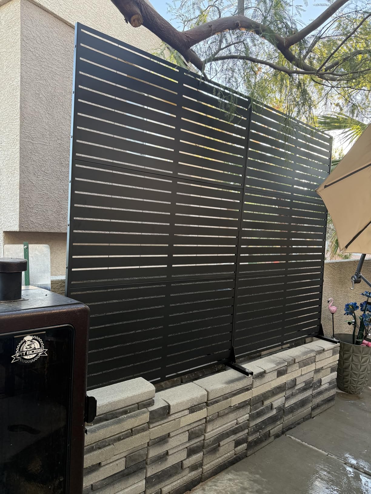 Metal Privacy Screen Outdoor 72