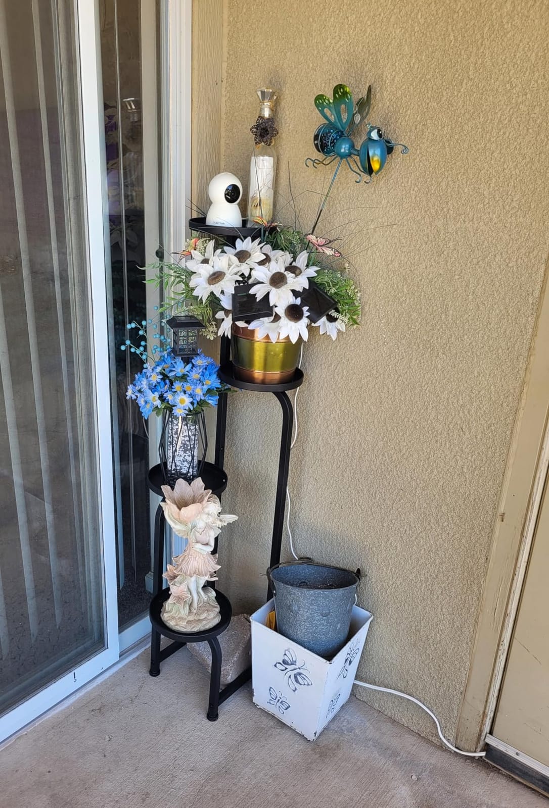 Bamworld Tall Plant Stand Indoor Outdoor Corner Metal Flower Pot Stands | 4 Tier Heavy Duty Plant Shelf for Multiple Plants Plant Table for Patio Garden Balcony Living Room Bedroom(Patent Design) customer photo 1