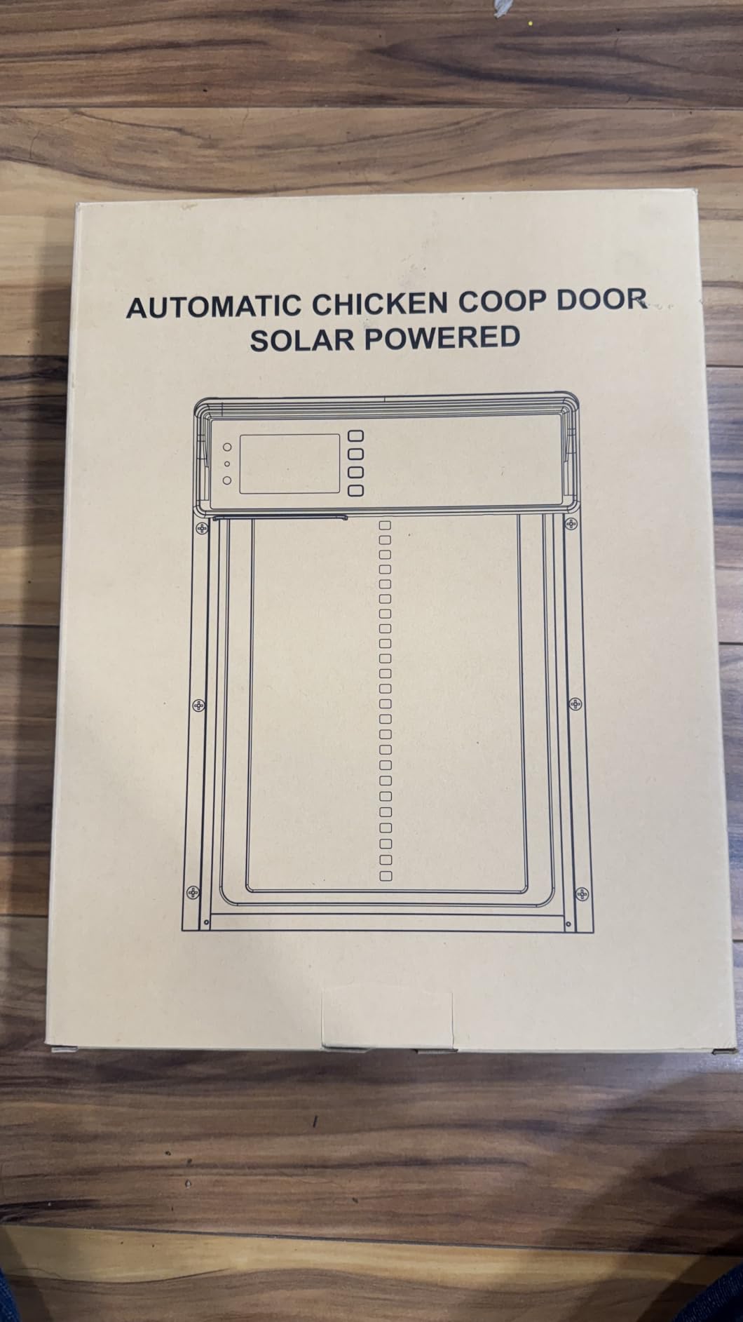 Automatic Chicken Coop Door Solar Powered with Timer & Light Sensor | LCD Display, Remote Control, Anti-Pinch, Al-Alloy customer photo 2