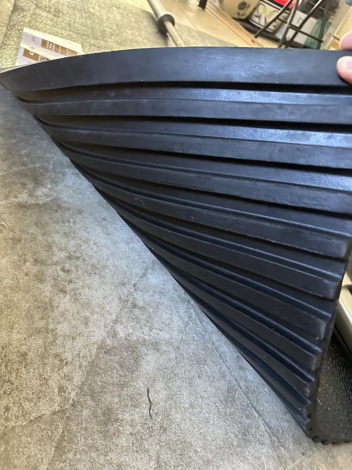 MSI Horse Stall Mat 42in. x 72in. Black Rubber Flooring Mat Tile Trim customer photo 2