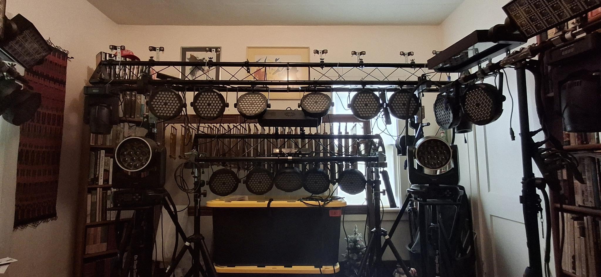 KUAFU 2 x 5ft Triangle Truss Lighting System Stand, 10