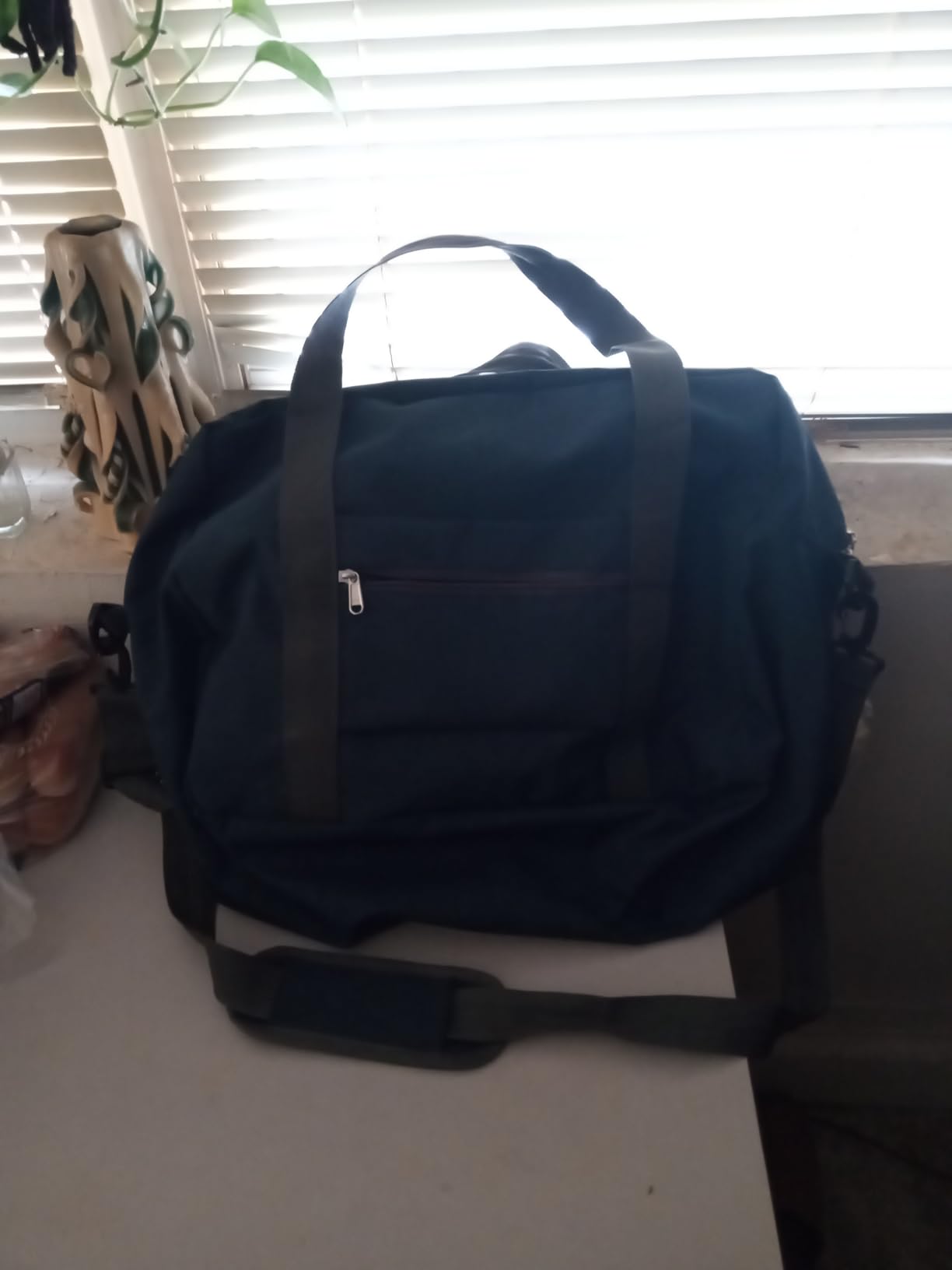 For Spirit Airlines Personal Item Bag 18x14x8 in Underseat Carry-on Luggage foldable Travel Duffle Bag for Airplanes (30L, Navy) customer photo 1