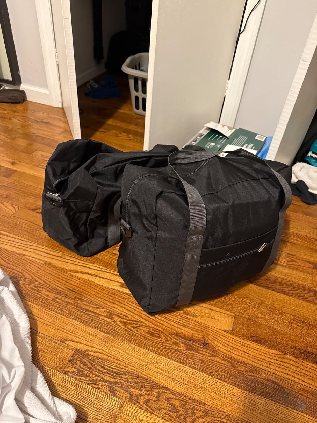 For Spirit Airlines Personal Item Bag 18x14x8 in Underseat Carry-on Luggage foldable Travel Duffle Bag for Airplanes (30L, Navy) customer photo 2