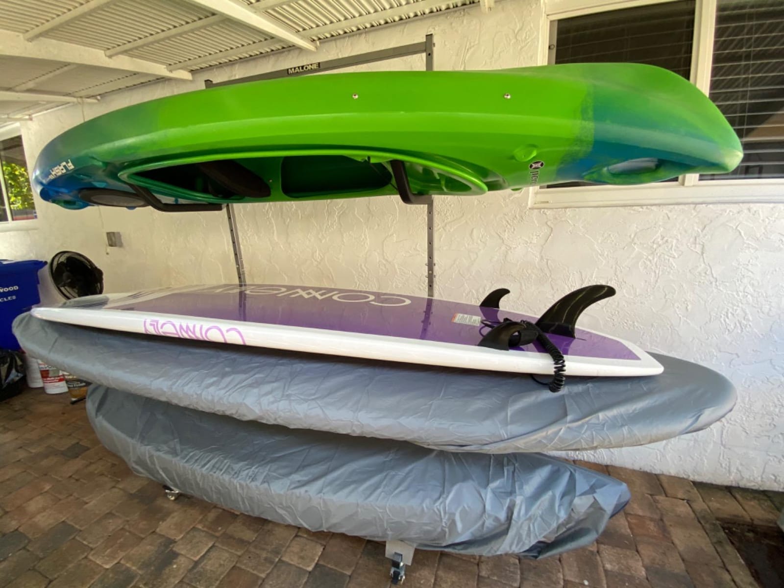 Kohree 600D Kayak Cover Waterproof, Kayak Covers for Outdoor Storage | Upgraded UV Protection SUP Board Covers for Indoor Outdoor Fishing Boat, Black, 11.8-13ft customer photo 2