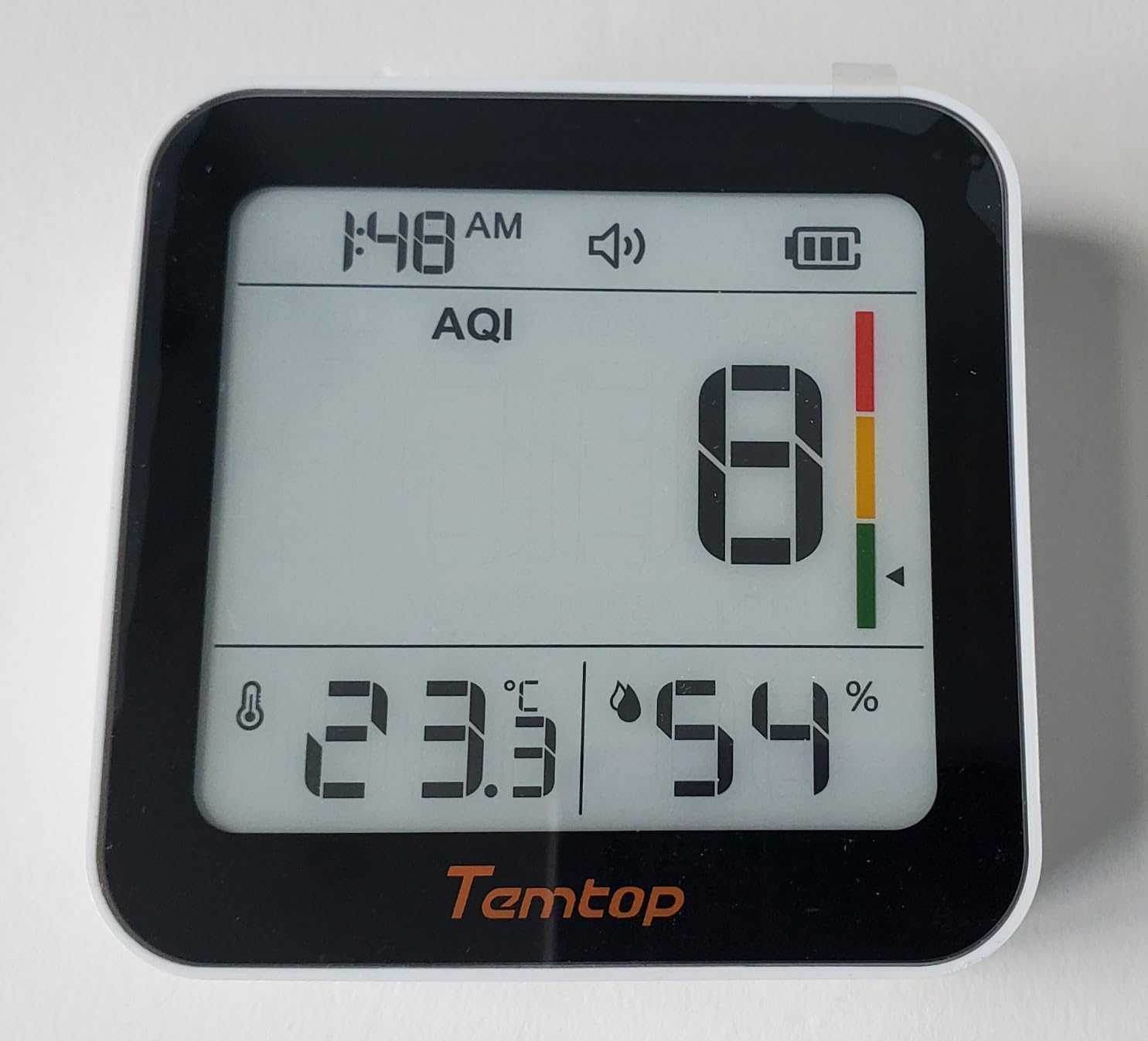Temtop M10+ 6-in-1 CO2 Meter & Indoor Air Quality Monitor | PM2.5, TVOC, AQI, E-Ink Display, 60-Day Battery, App Temperature & Humidity for Home Bedroom Office customer photo 2