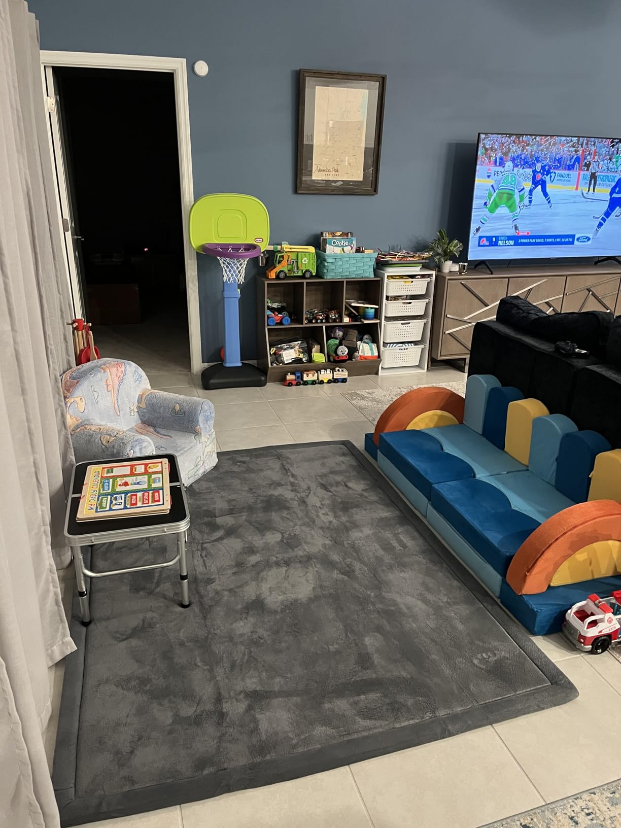 Erament 22Pcs Modular Kids Play Couch for Toddler - Kids Sofa Bed for Playroom, Convertible Furniture Ocean Theme Modular Sofa Building Fort for Inspiring Creativity customer photo 1