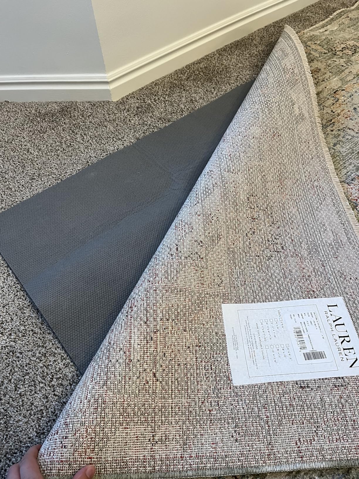 BAGAIL Felt and Natural Rubber Backing Rug Pads 1/4