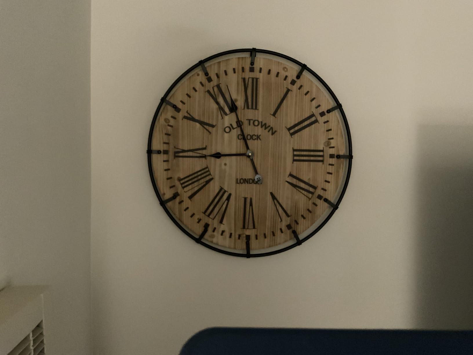 EMAX HOME 30 Inch Extra Large Wall Clock - Farmhouse Rustic Wood & Metal Design Silent Non-Ticking Battery Operated Decorative Oversized Clock for Living Room, Kitchen, Office & Bedroom customer photo 1