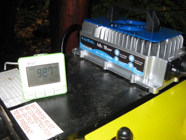 Lithium Battery Charger 48 Volt/58.4V 18A for 48V (51.2V) LiFePO4 Battery 1250W Lifepo4 Battery Charger 48 Volt, IP67 Waterproof, for Golf Cart, Forklift, Electric Outboard, Boat, Solar, RV, Off-Grid customer photo 1