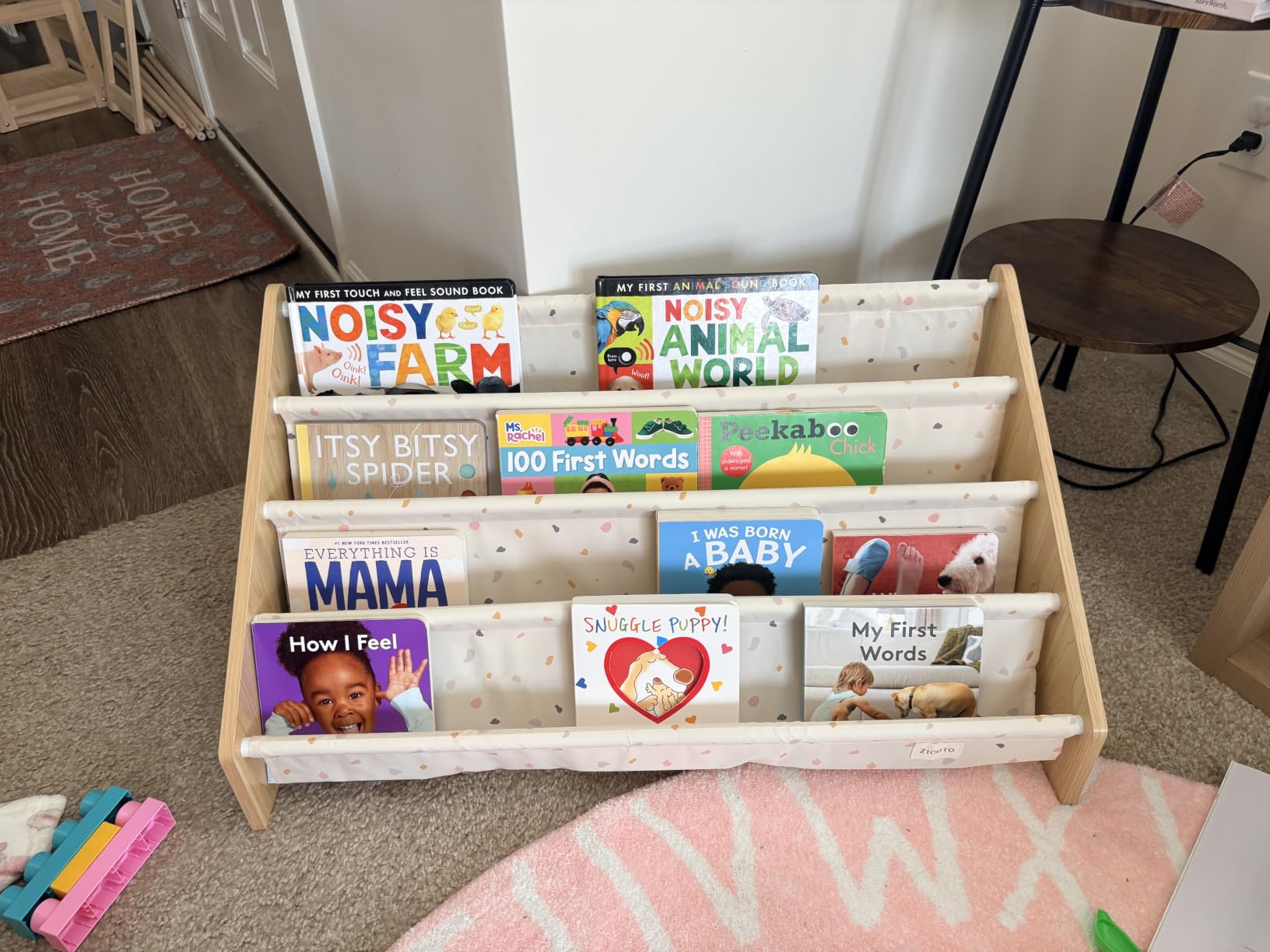 ZICOTO Decorative Wooden Bookshelf for Kids Rooms - Keeps Plenty of Books Neatly Organized & Within Reach for Toddlers - Easy Install Montessori Book Shelf for Baby's Bedroom or Playroom Decor customer photo 1