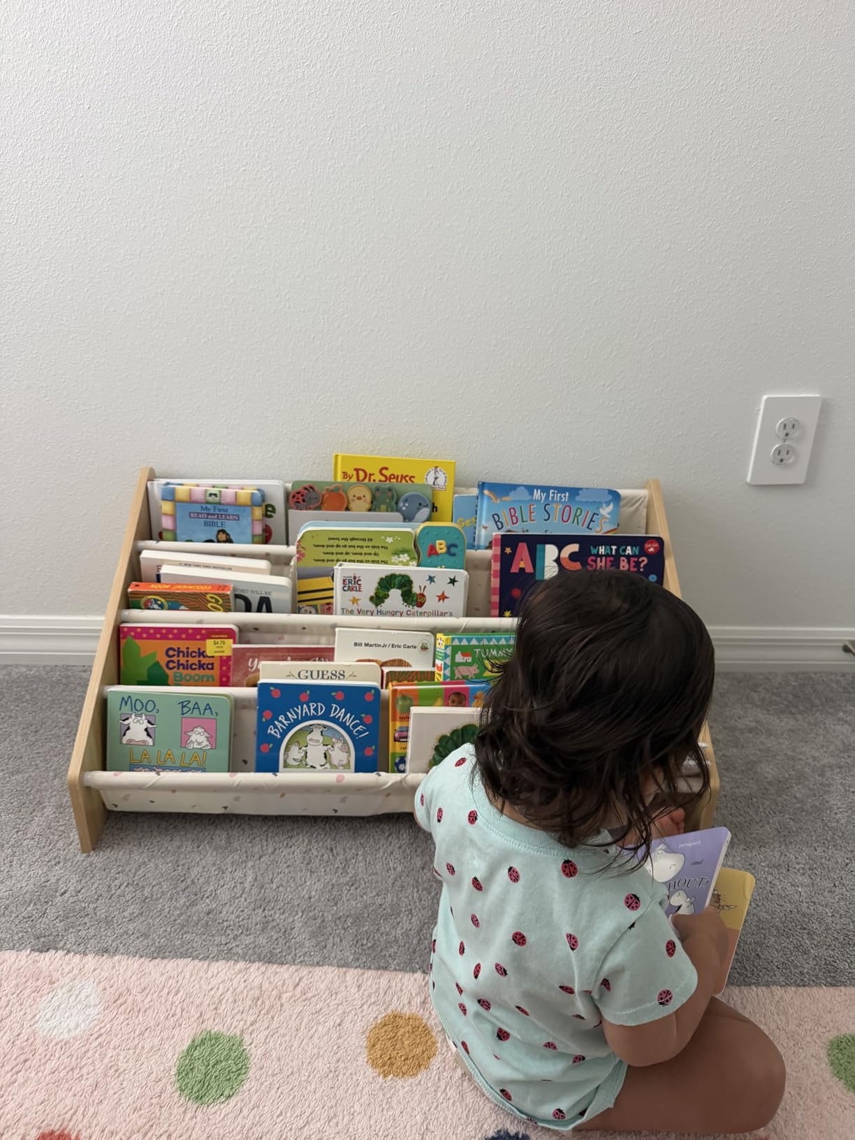 ZICOTO Decorative Wooden Bookshelf for Kids Rooms - Keeps Plenty of Books Neatly Organized & Within Reach for Toddlers - Easy Install Montessori Book Shelf for Baby's Bedroom or Playroom Decor customer photo 2
