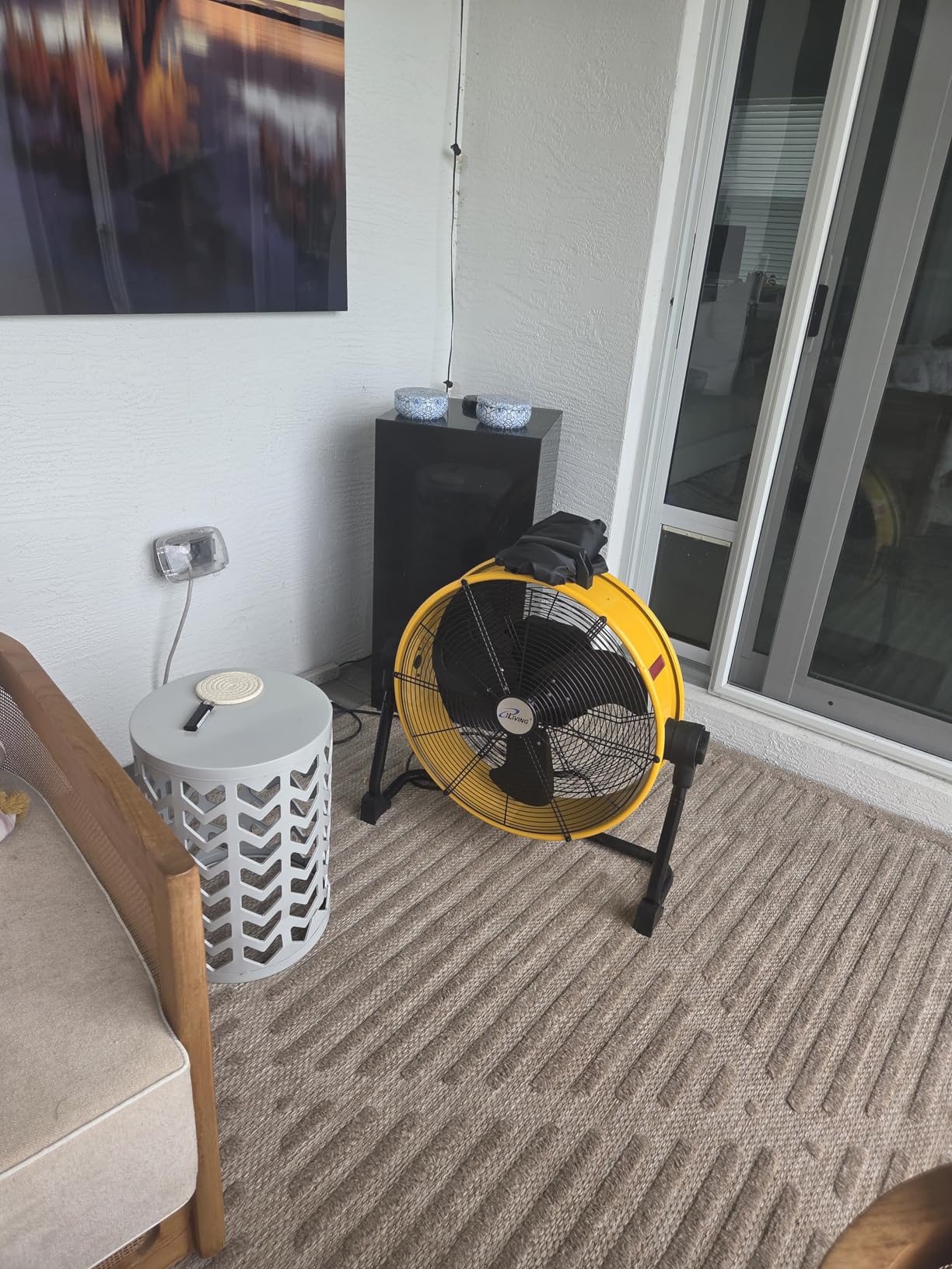 iLiving 36 Inches 16000 CFM Heavy Duty High Velocity Barrel Floor Drum Fan with DC Brushless Motor, Stepless Speed Adjustment for Workshop, Garage, Commercial or Industrial, UL Safety Listed customer photo 2
