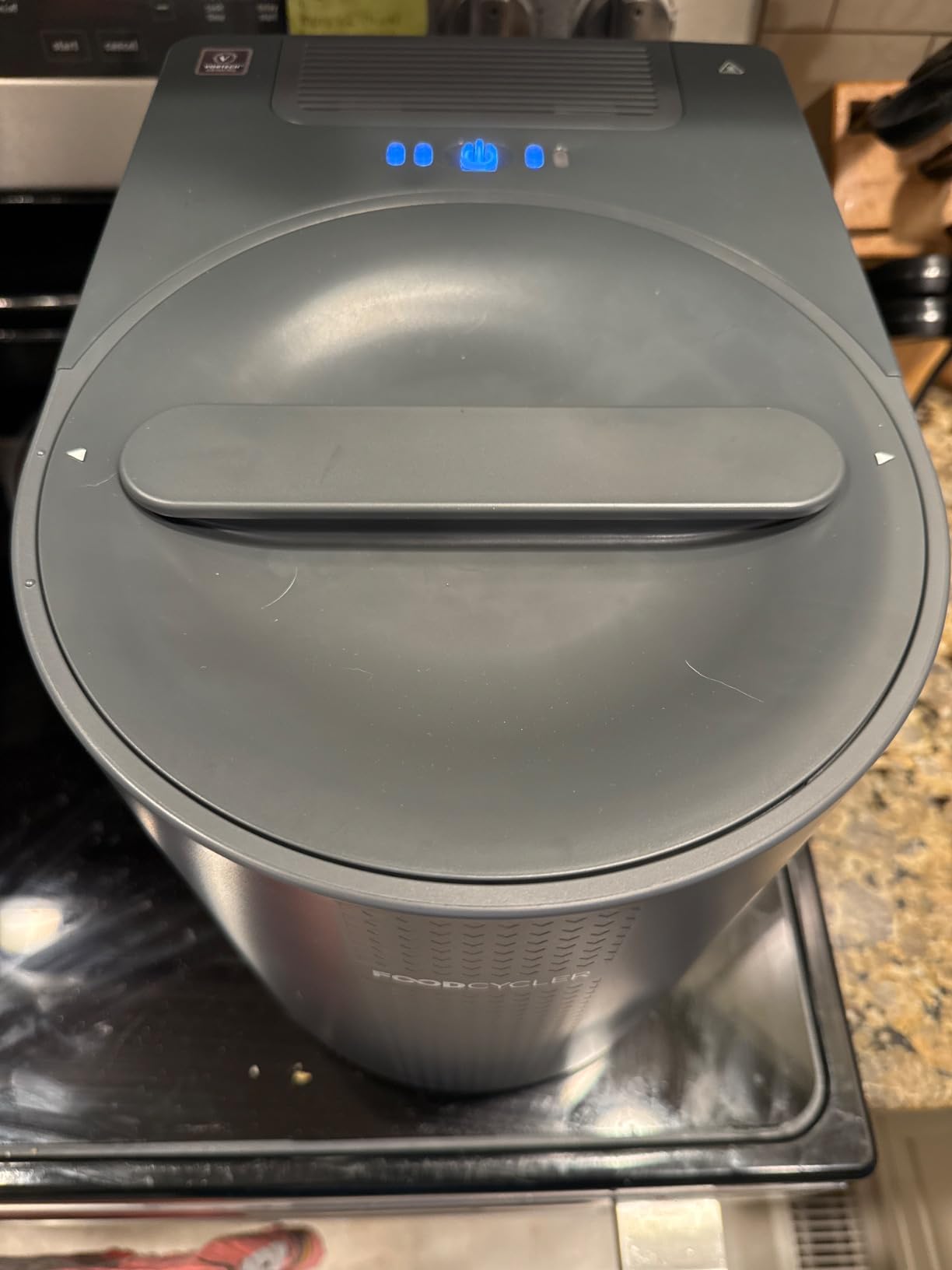 Food Cycler Eco 3 Compact Kitchen Food Recycler | Indoor Composter Bin Alternative | Electric Countertop Food Waste Disposer with Odorless 3.5L Indoor Food Waste Bin for Easy Waste Management | Grey customer photo 2