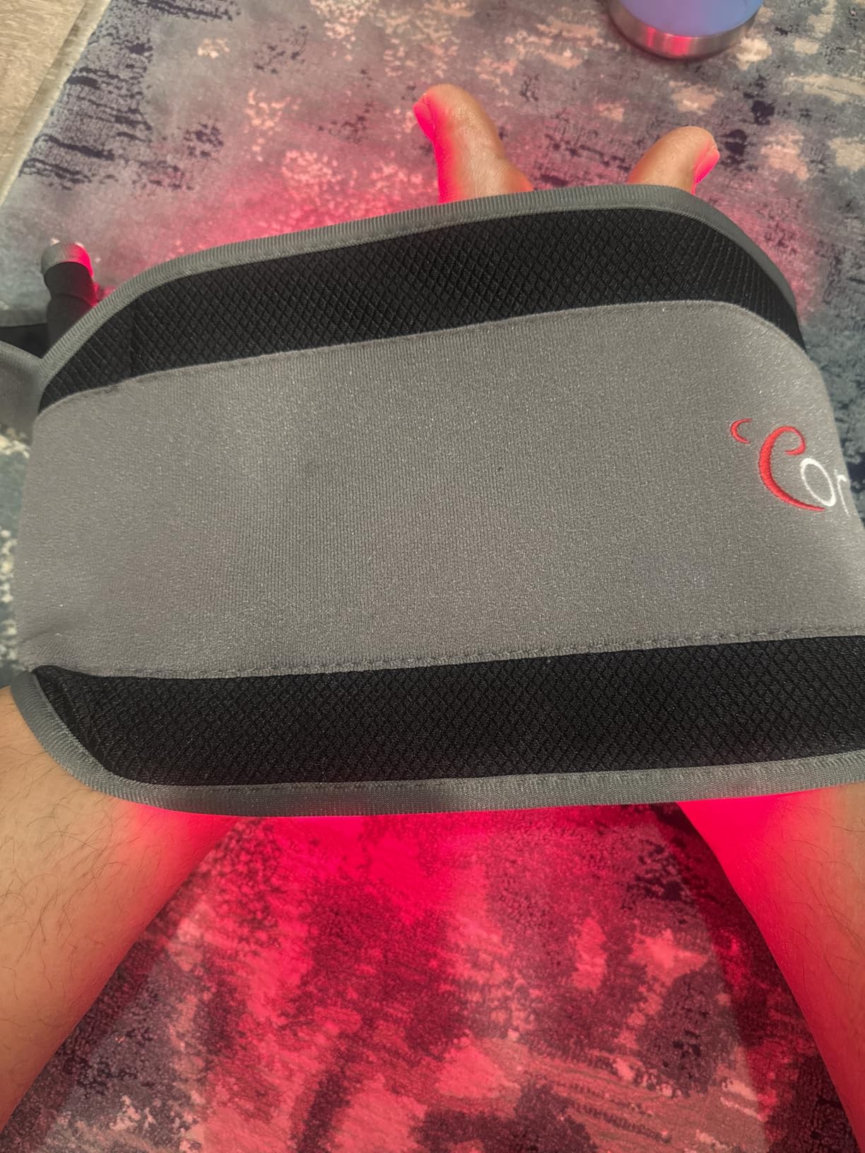 Comfytemp Red Light Belt with 126 LEDs, 660nm & 850nm, 22W (Corded) | Wearable Near Infrared Light Wrap with Timer, Home Office Use, Waist Belly Birthday Gifts for Women Men Mom Dad customer photo 1