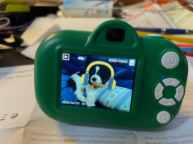 Kids Camera Boys Toys for 3 4 5 6 7 8 9 Years Old Boys, 48MP Dual Lens Kids Digital Camera Christmas Birthday Gifts, 1080P HD Video Selfie Toddler Camera with 32G SD Card customer photo 2