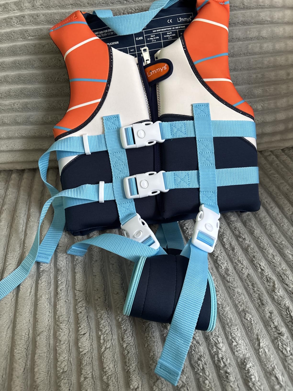 Limmys Neoprene Swim Vest for Kids - Integrated Foam, Secure Fit, Awarded | Award-Winning Parent-Approved Design - Secure Double Fastening with Premium YKK Zip - High Visibility customer photo 2