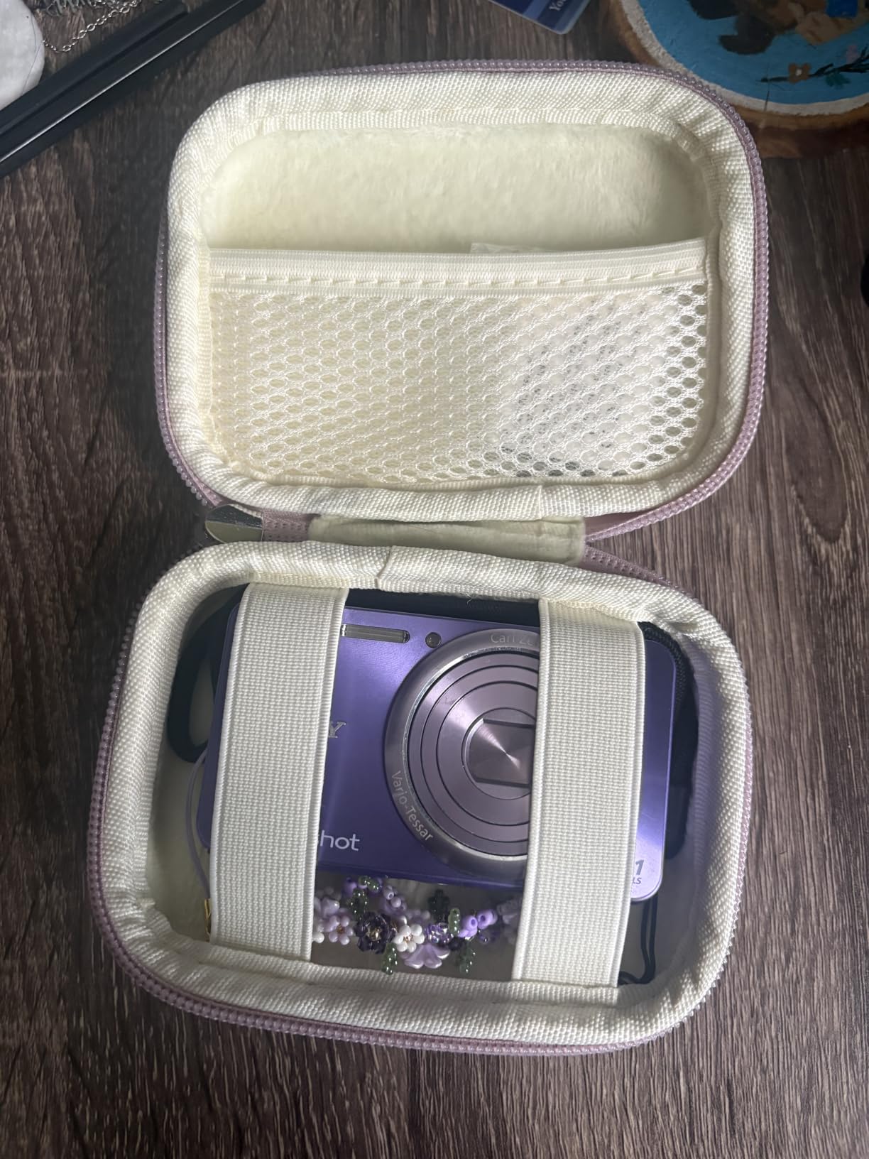 Digital Camera Case for KODAK PIXPRO FZ55/FZ45, Case Only, Pink | Fits CAMKORY DC403 and Canon PowerShot ELPH 360 HS Compact Digital Cameras, Small Hard Shell Camera Pouch with Mesh Pocket customer photo 1