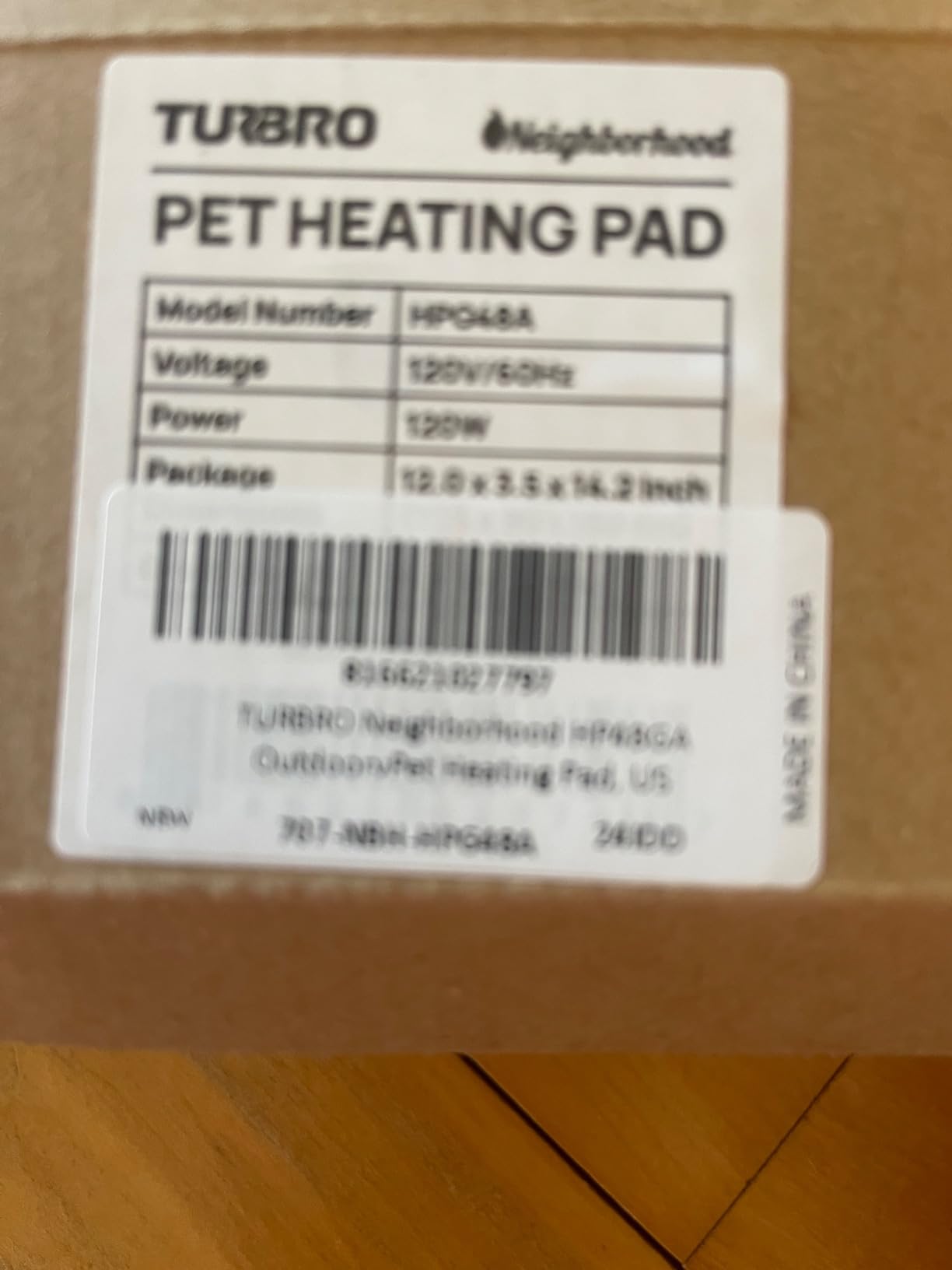 TURBRO 35x24 Large Pet Heating Pad, Electric Heated Dog Bed for Large Breeds, Air Valve Design, Anti-Bite Cord, Ultra-Soft and Anti-Slip Cover, Outdoor and Indoor Use, UL Test Passed, Brown customer photo 2